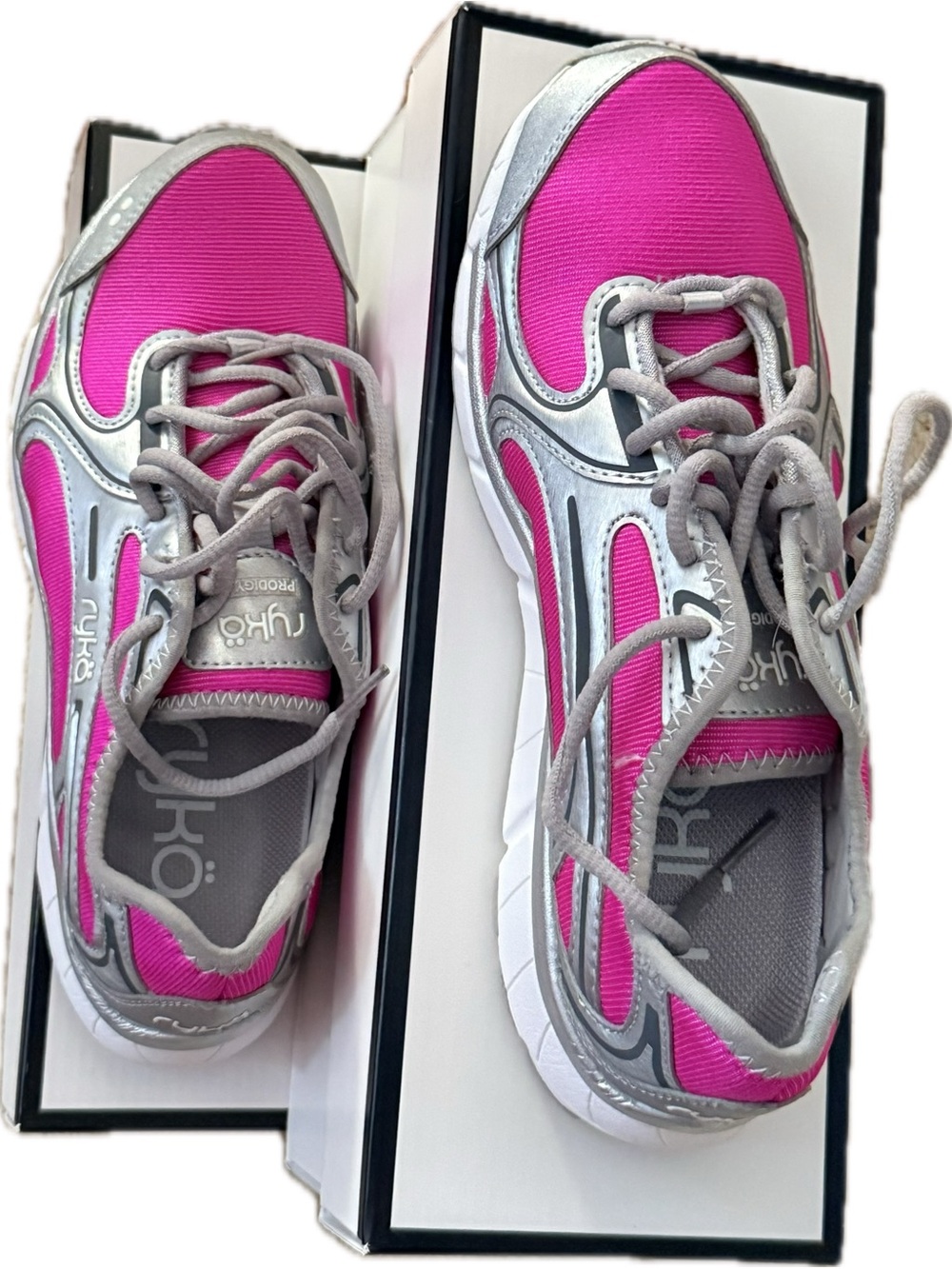 Ryka Hot Pink and Silver Women's Athletic Sneakers
